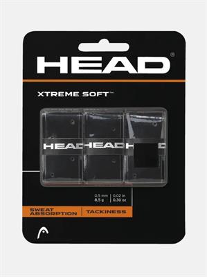 Head overgrip Xtremesoft nero confezione da 3 pezzi