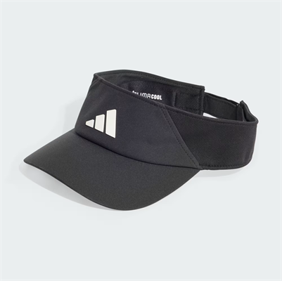Adidas visiera Climacool nero con logo bianco