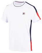 Fila maglia da tennis da uomo vintage bianca con spalle blu