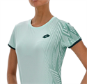 Lotto maglia da tennis donna Tech D3 con grafica a zigzag glacier green