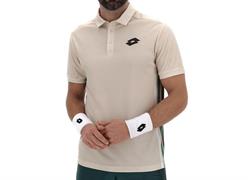 Lotto polo da tennis uomo Tech VI D1 beige white swan