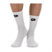 Lotto calza da tennis sock III bianca con logo 1 paio