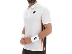 Lotto polo da tennis da uomo Tech VI D1 bianco