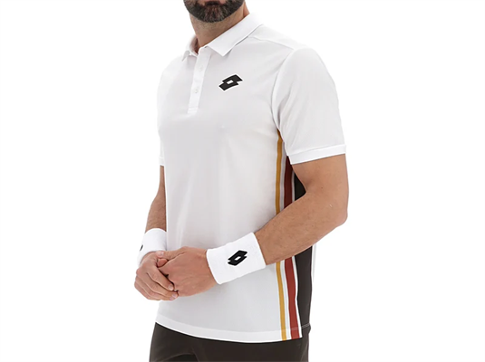 Lotto polo da tennis da uomo Tech VI D1 bianco